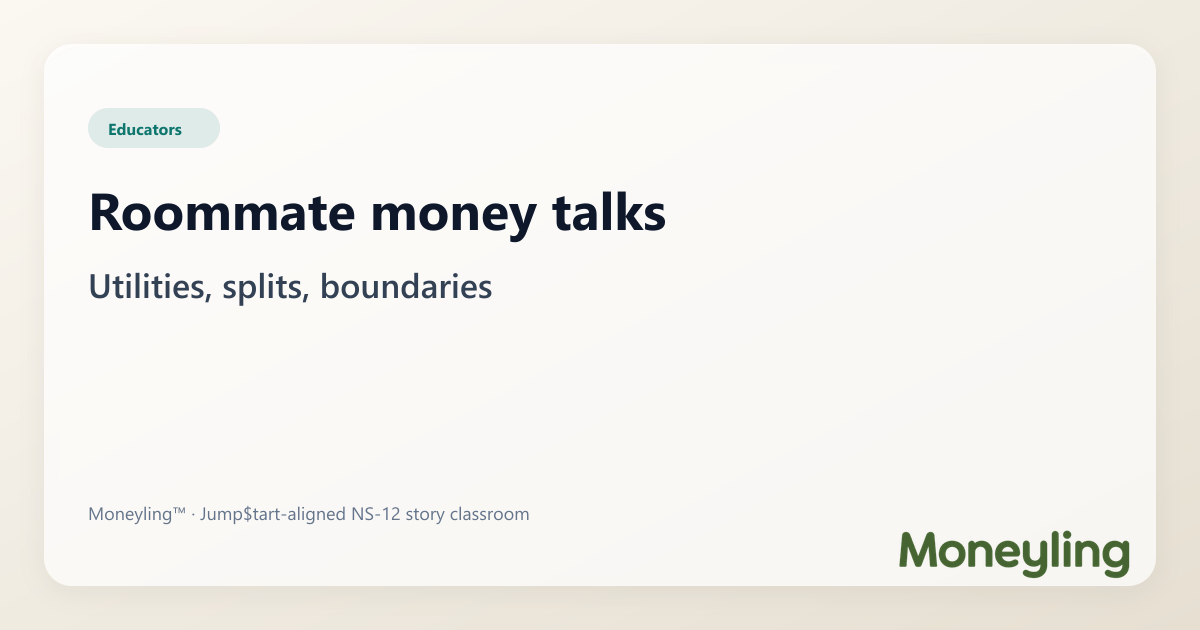 Illustration for: Roommate money talks that do not ruin the lease: utilities, groceries, and boundaries